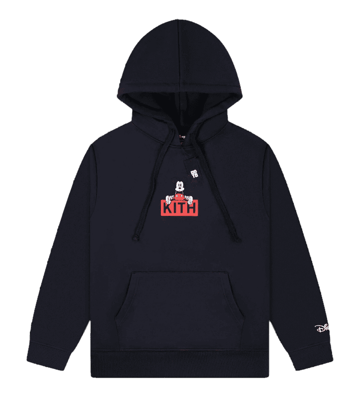 Kith x Disney Sitting Classic Logo Mickey Hoodie - Black