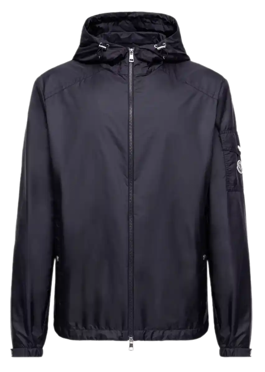 Moncler Etiache Hooded Rain Jacket - Navy Blue