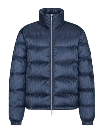 Dior Oblique Down Jacket - Navy Blue