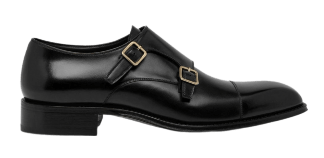Tom Ford Leather Claydon Monk Strap - Black