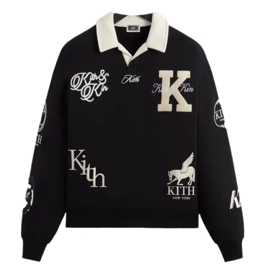 Kith Nelson Collared Pullover - Black