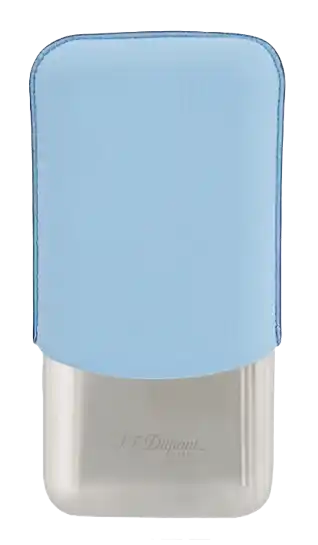 Dupont Turquoise Grained And Matt Triple Cigar Case