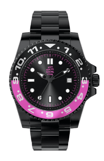 Anti Social Social Club 2Face Watch - Black/Purple