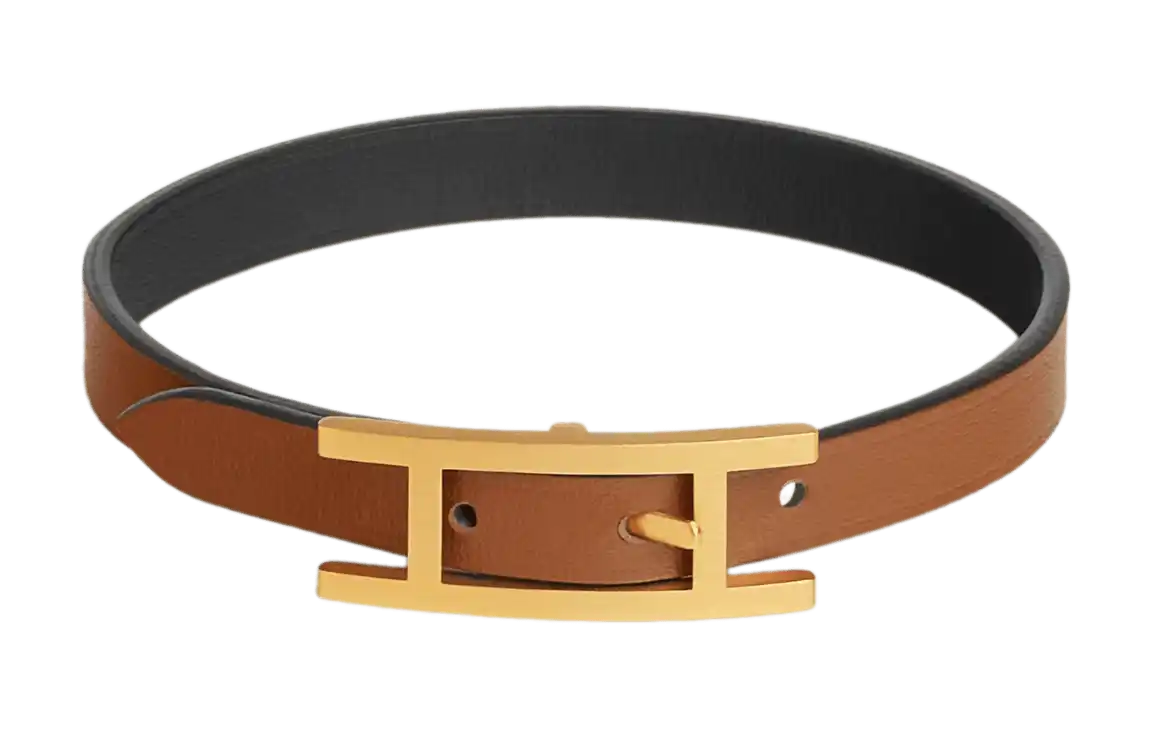 Hermès Behapi Bracelet - Noir/Fauve