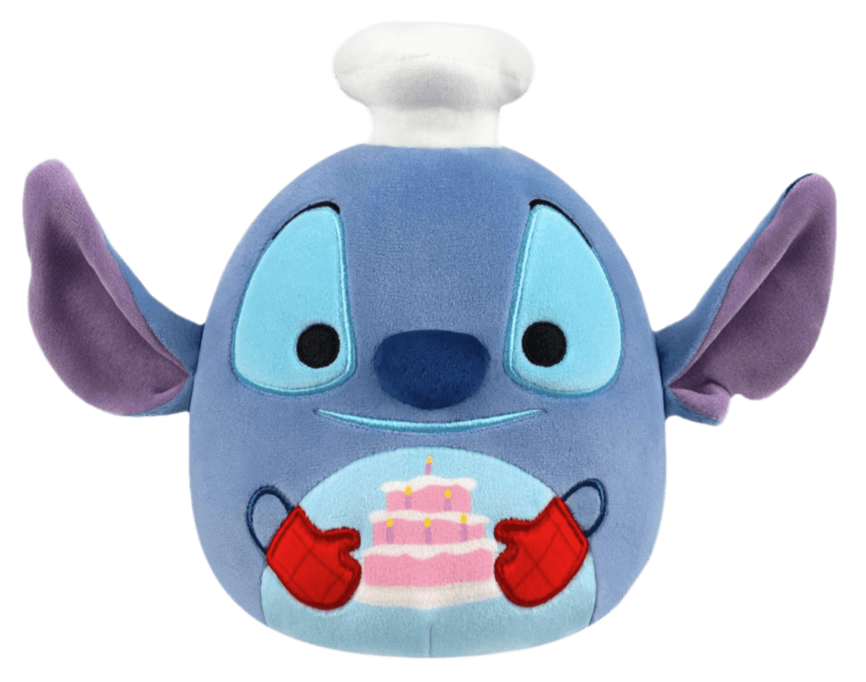 Squishmallows Original 8-Inch Disney Chef Stitch with Cake Plush