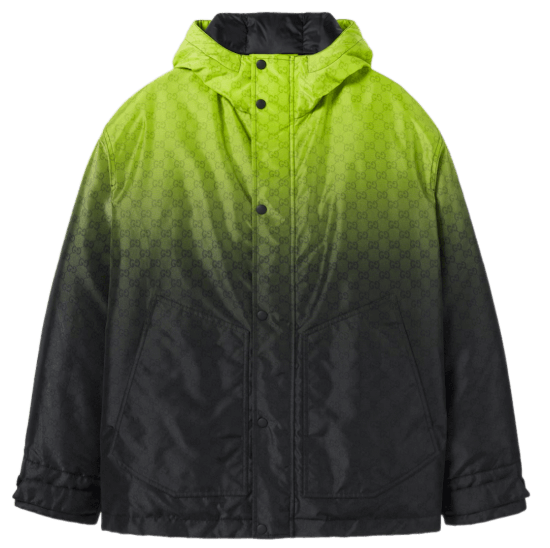 Gucci Printed Nylon Jacket - Lime/Green
