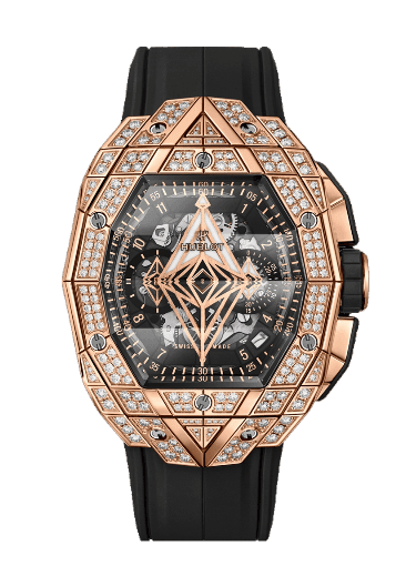 Hublot Spirit Of Big Bang Sang Bleu King Gold Pavé - 42mm, 18k Gold, Diamonds