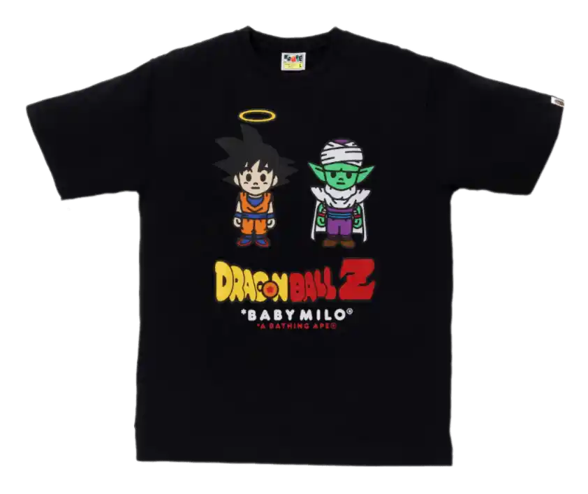 BAPE x Dragon Ball Z Son Goku & Piccolo Baby Milo Tee - Black