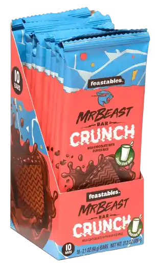 Mr Beast Feastables - Crunch (10 Pack)