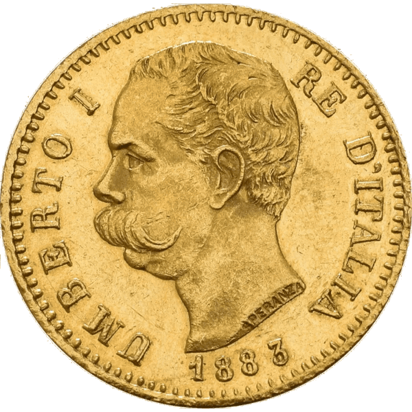 20 Lire Gold Coin - Umberto I