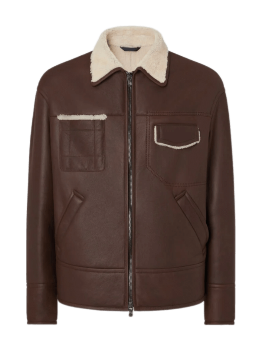 Ferrari Shearling Bomber Jacket