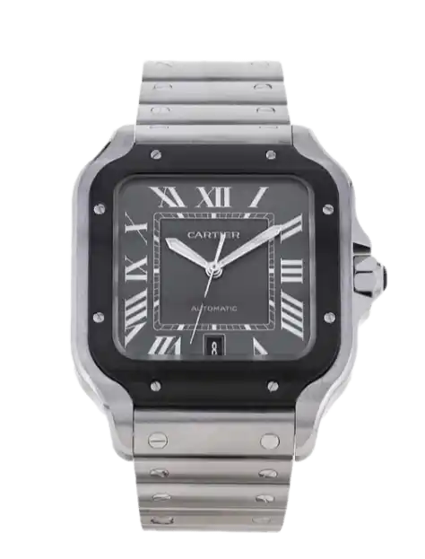 Cartier Santos De Cartier Grey Dial - 39mm, Steel (2023)