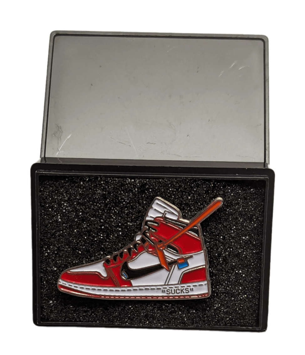 Enamel Sneaker Pin - J1 x Off White (Chicago)