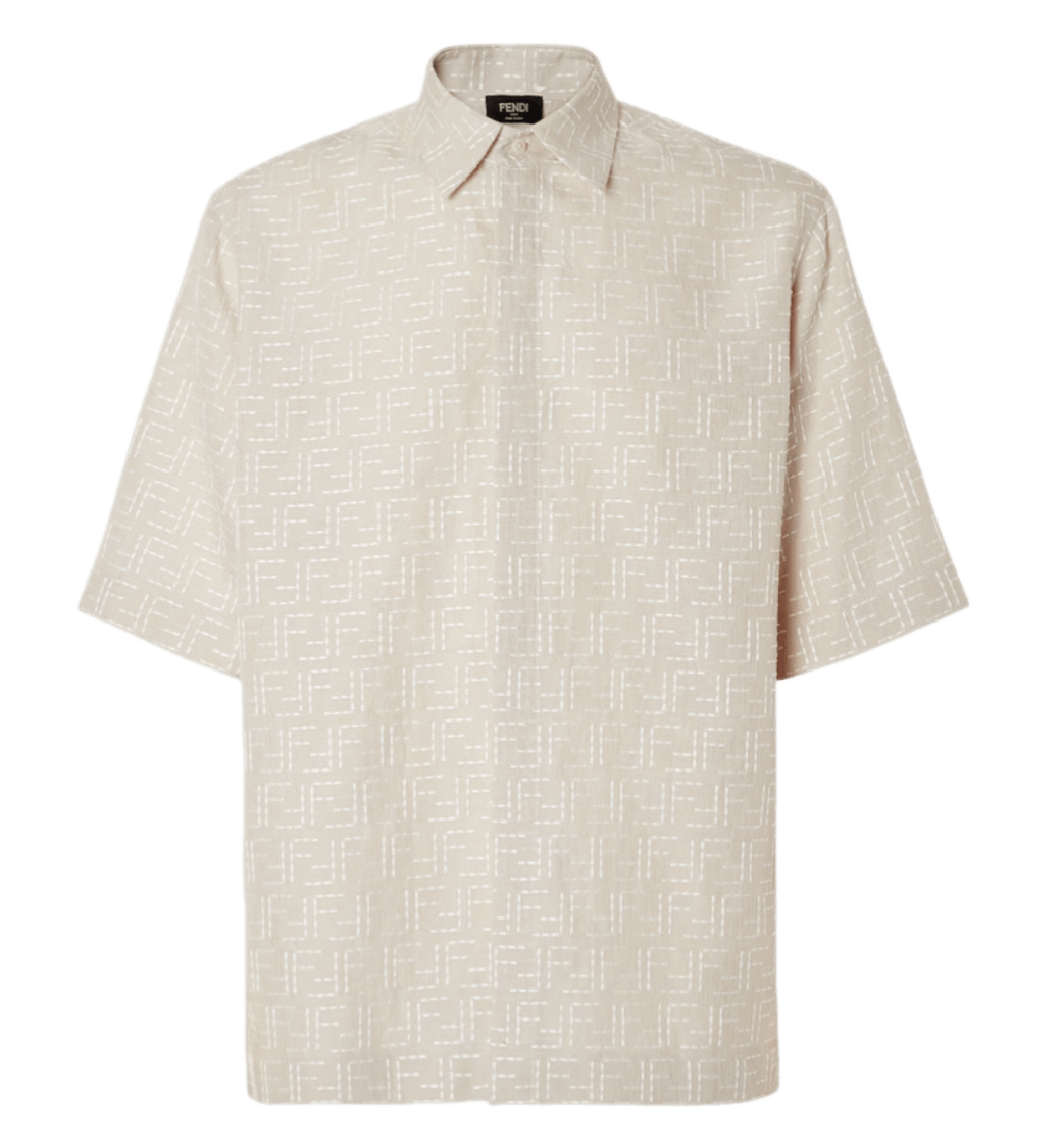 Fendi FF Jacquard Shirt - Beige