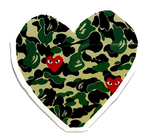 CDG x BAPE Logo Sticker