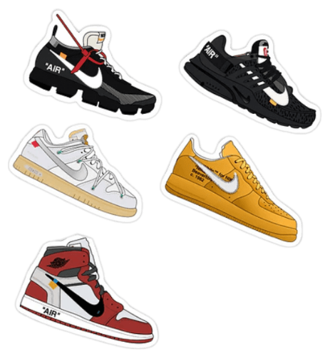 Off-White Sneaker Sticker Pack