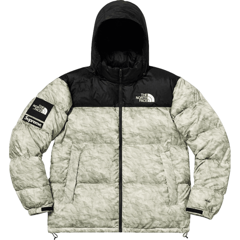 Supreme The North Face Paper Print Nuptse Jacket - Paper Print