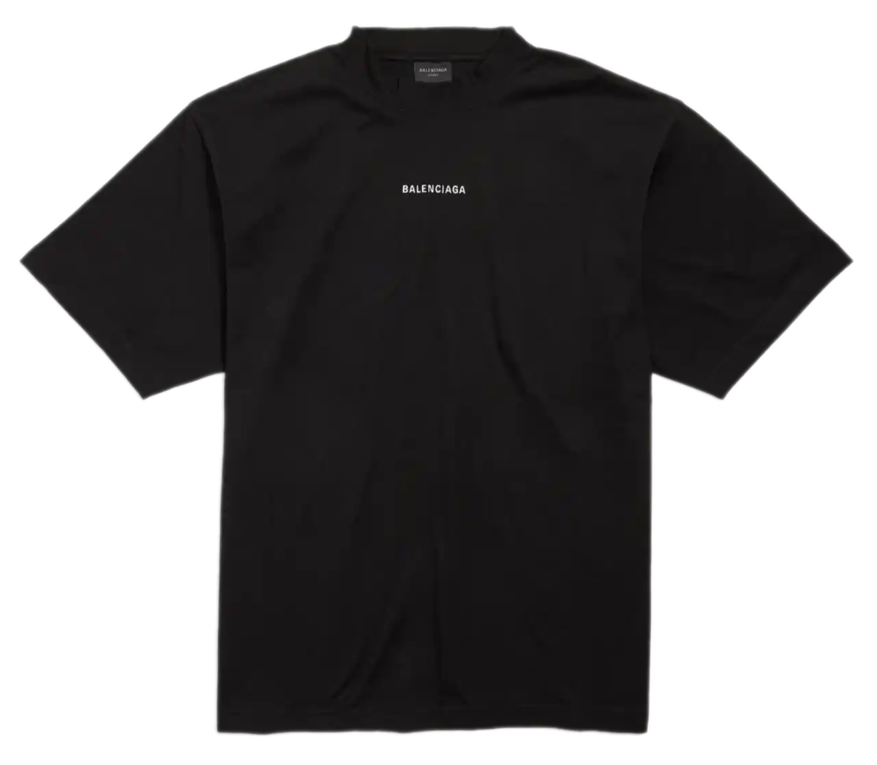 New Balenciaga Back T-shirt Medium Fit - Black