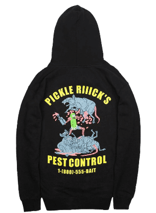 BAIT x Rick And Morty Pickle Rick Hoodie - Black