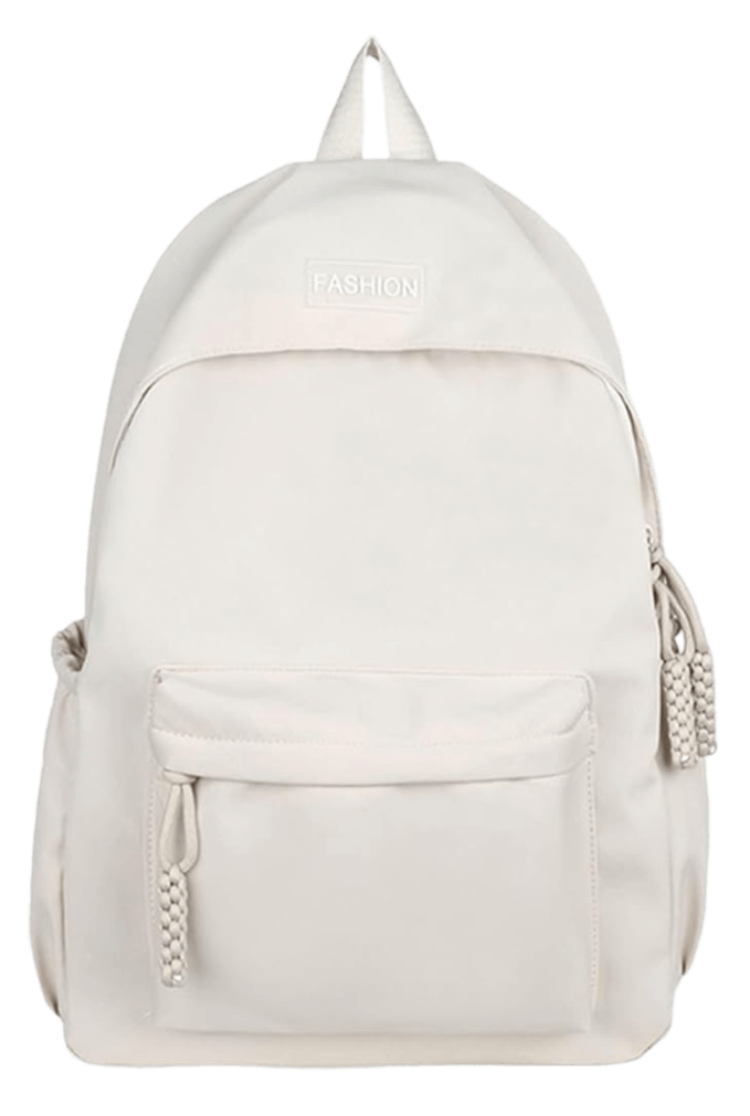Generic School Backpack - White