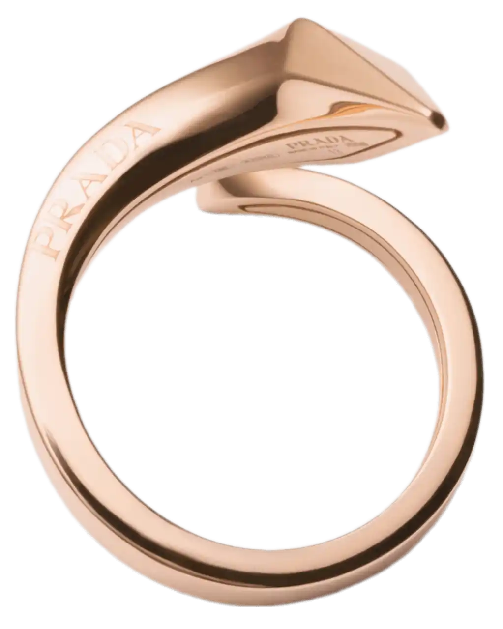 Prada Eternal Gold Snake Mini Ring - Rose Gold