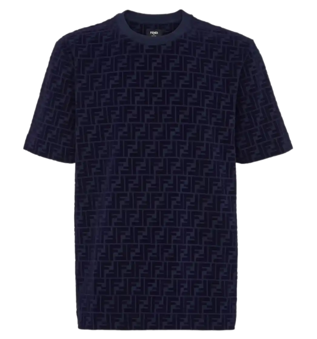 Fendi FF Piqué T-shirt - Blue