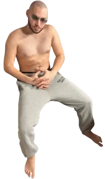 Adin Ross Bald Sticker
