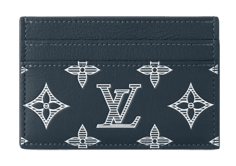 Louis Vuitton Double Card Holder - Navy Blue