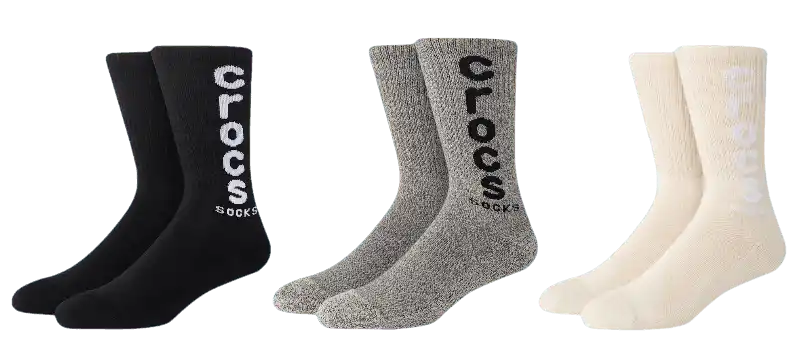 Crocssocks Logo Crew 3-Pack