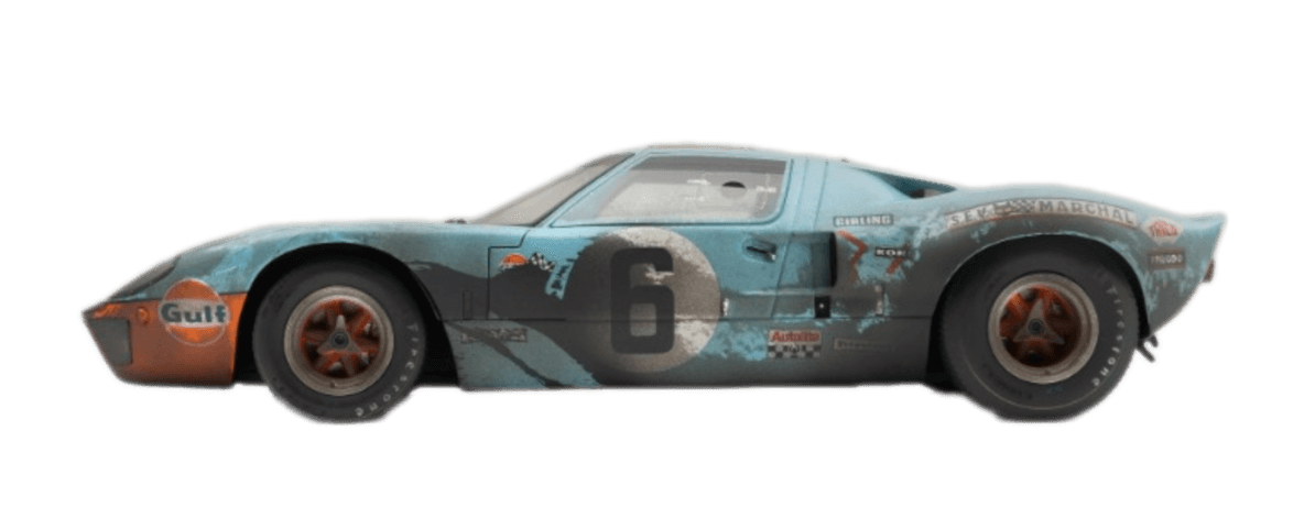 Ford GT40 - 1969 Le Mans Winner - Race Weathered 1:18 Scale Model