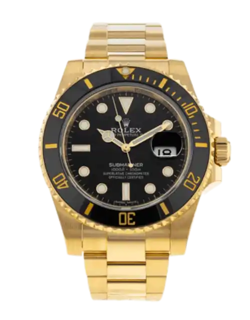 Rolex Submariner Black Dial - 40mm, Yellow Gold (2019)