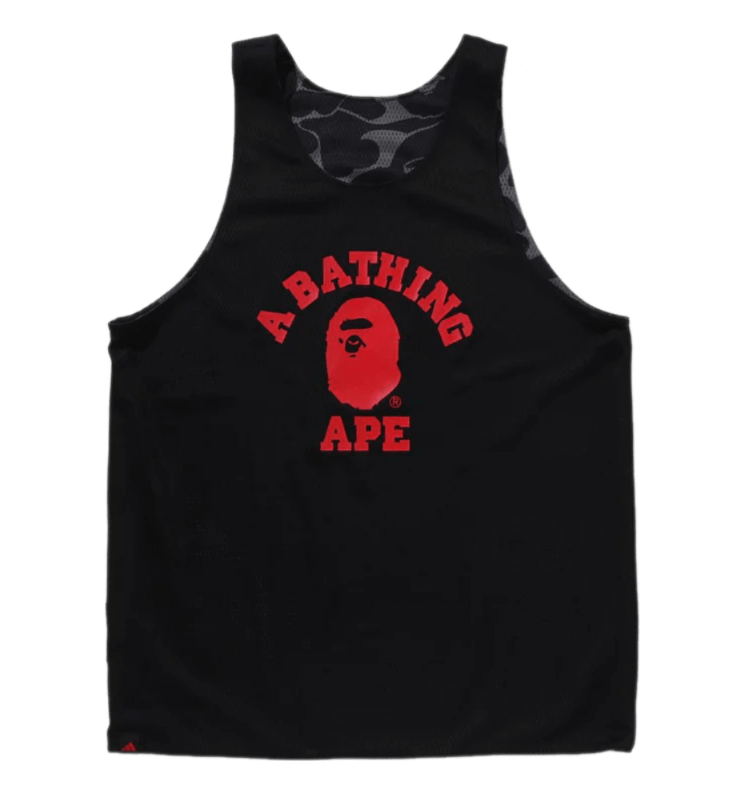 BAPE x adidas Dame Reversible Mesh Top - Black