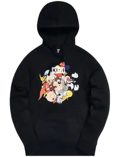 Kith x Looney Tunes Merrie Melodies Vintage Hoodie - Black