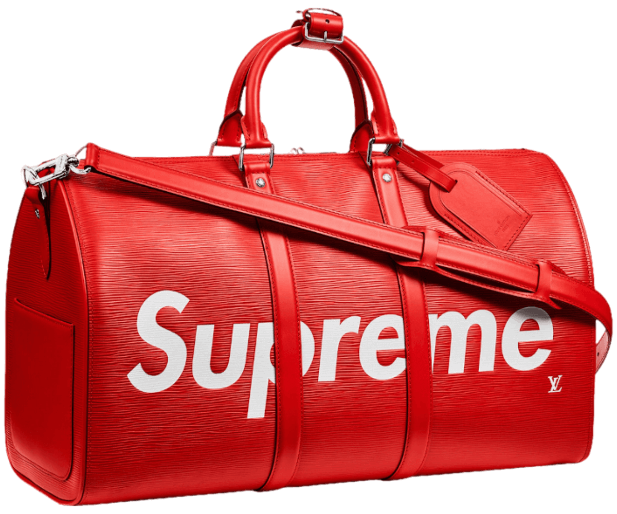 Louis Vuitton x Supreme Keepall Bandouliere - Epi 45 Red