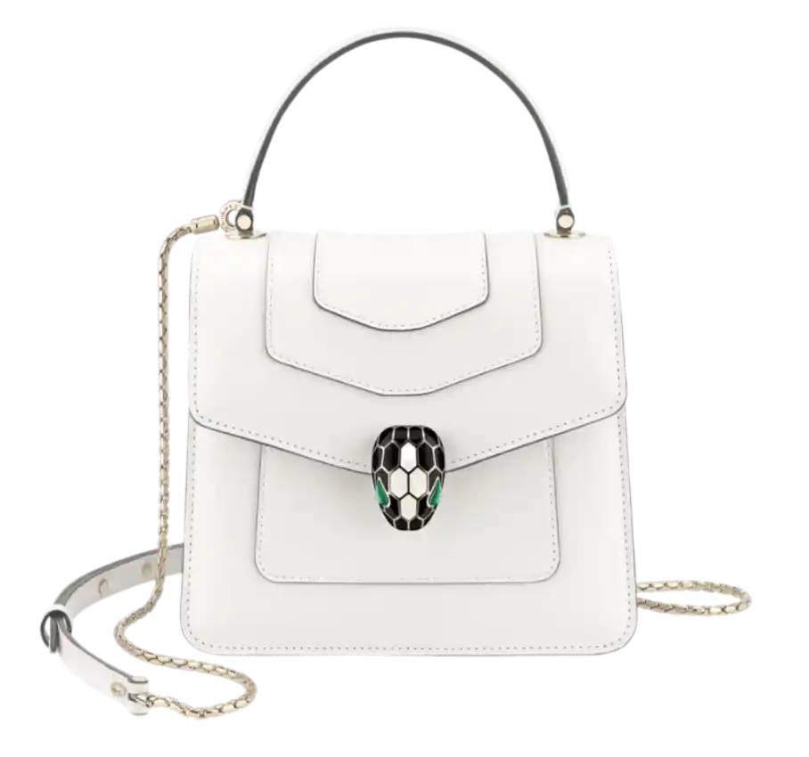 Bvlgari Serpenti Forever Top Handle - White