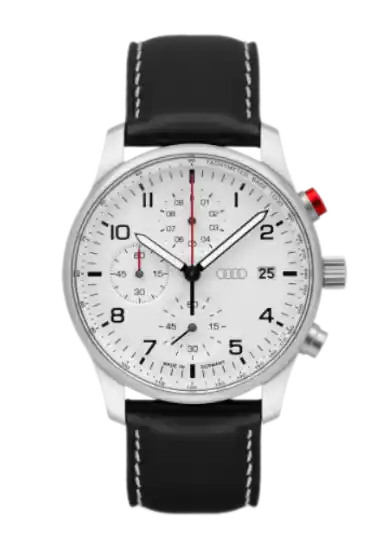 Audi Chronograph, Men, Silver/White