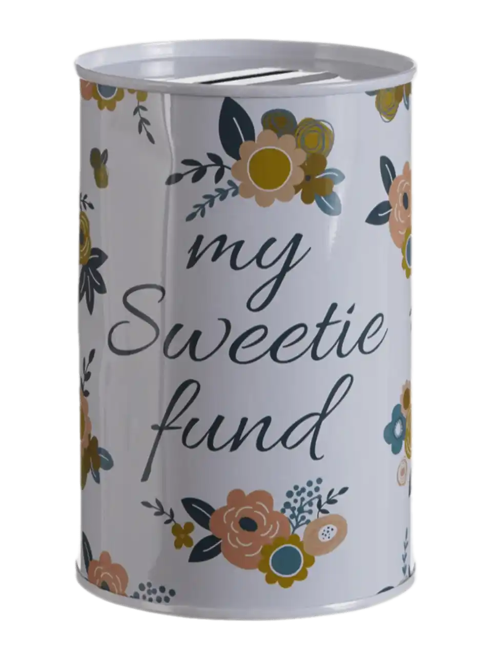 White Tin Money Bank