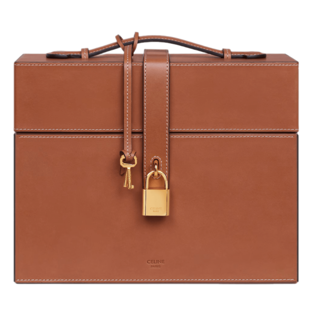 Celine Case 3 Perfumes In Natural Calfskin - Tan