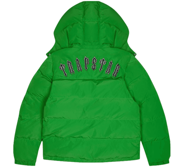 Trapstar Irongate Detachable Hooded Puffer Jacket - Green