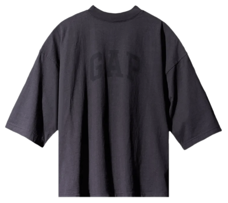 Yeezy Gap Engineered by Balenciaga Dove 3/4 Sleeve Tee - Washed Black
