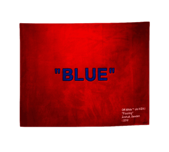 Virgil Abloh x IKEA "BLUE" Rug 250x200 CM - Red/Blue