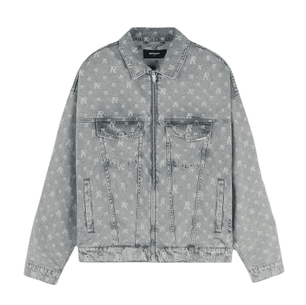 Represent R4 Monogram Denim Jacket - Stone Wash