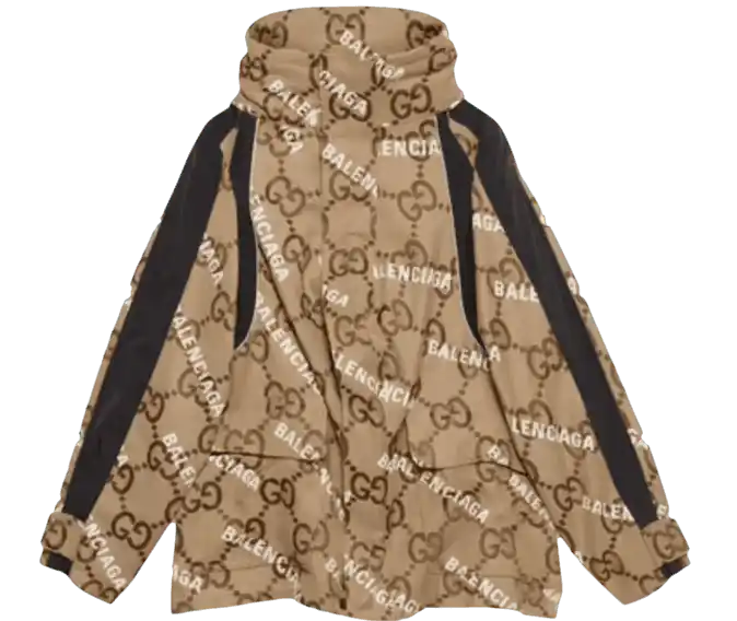 Gucci x Balenciaga The Hacker Project Jumbo GG Jacket - Beige/Ebony
