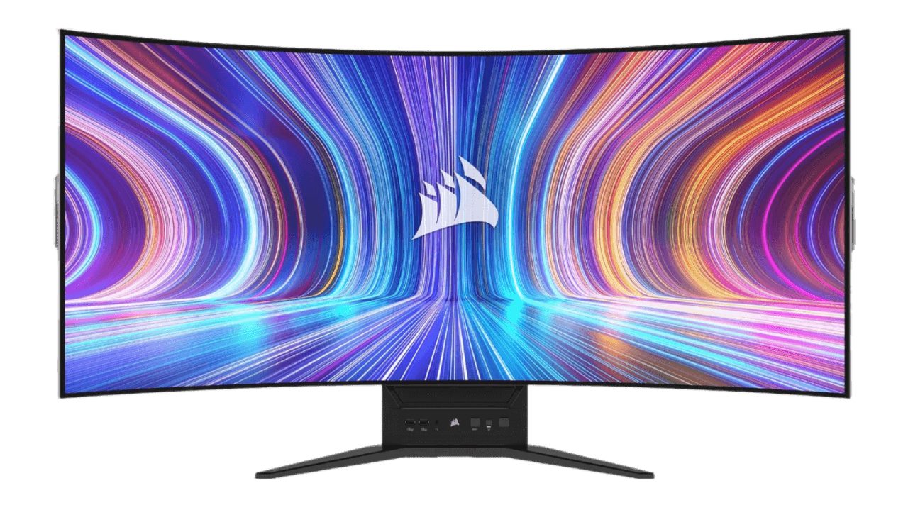Corsair Xeneon Flex 45WQHD240 Gaming Monitor - 45-inch OLED WQHD Bendable Display, 240Hz, NVIDIA G-SYNC Compatible, AMD FreeSync Premium Black
