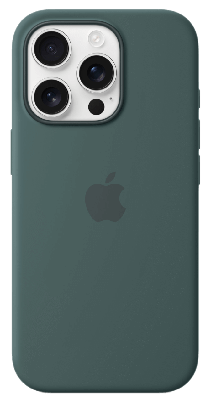 iPhone 16 Pro Silicone Case with MagSafe - Lake Green