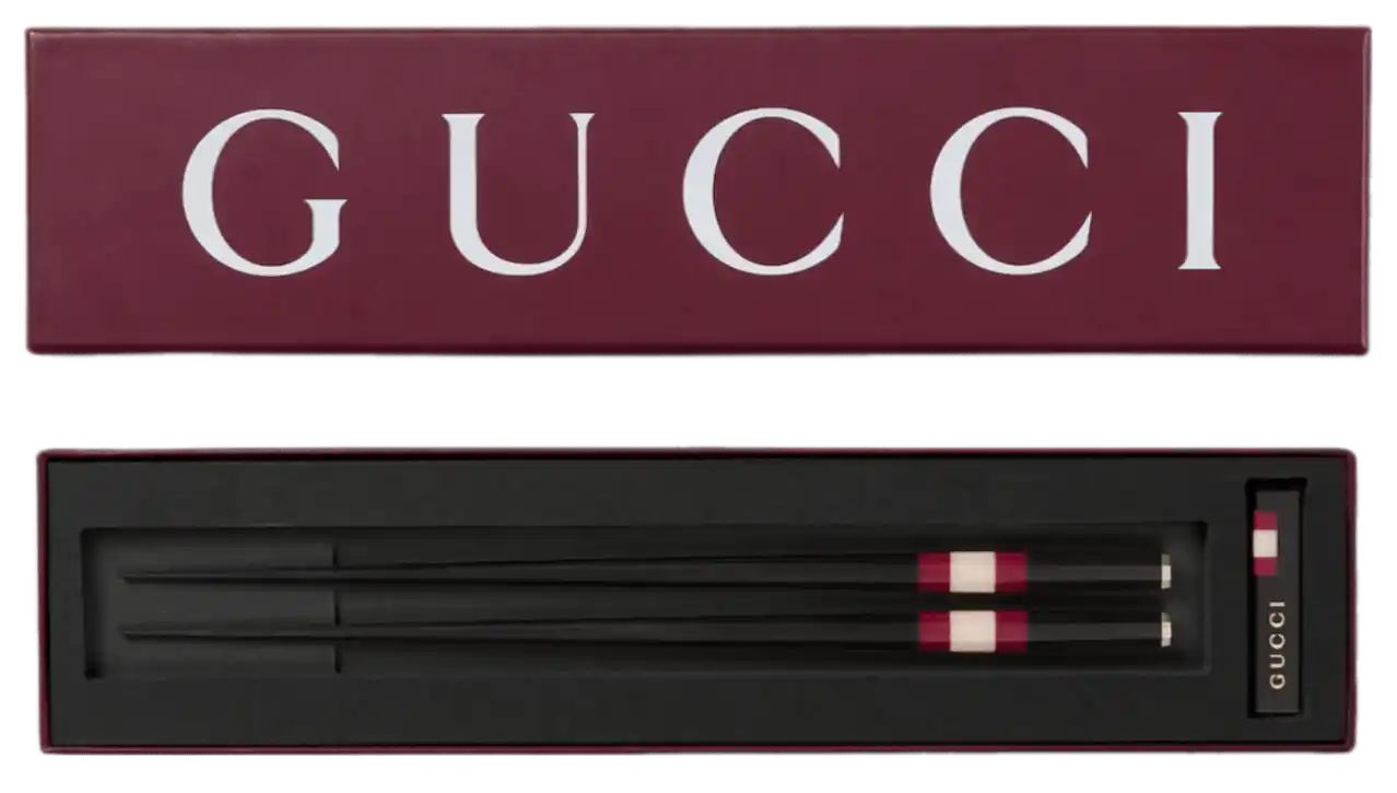 Gucci Wooden Chopsticks with Web Detail