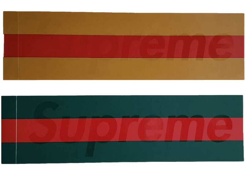 Supreme "Gucci" Box Logo Sticker Set