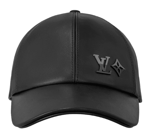 LV Dual Leather Cap - Black