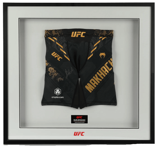 Islam Makhachev Signed Black & Gold Venum Adrenaline Shorts