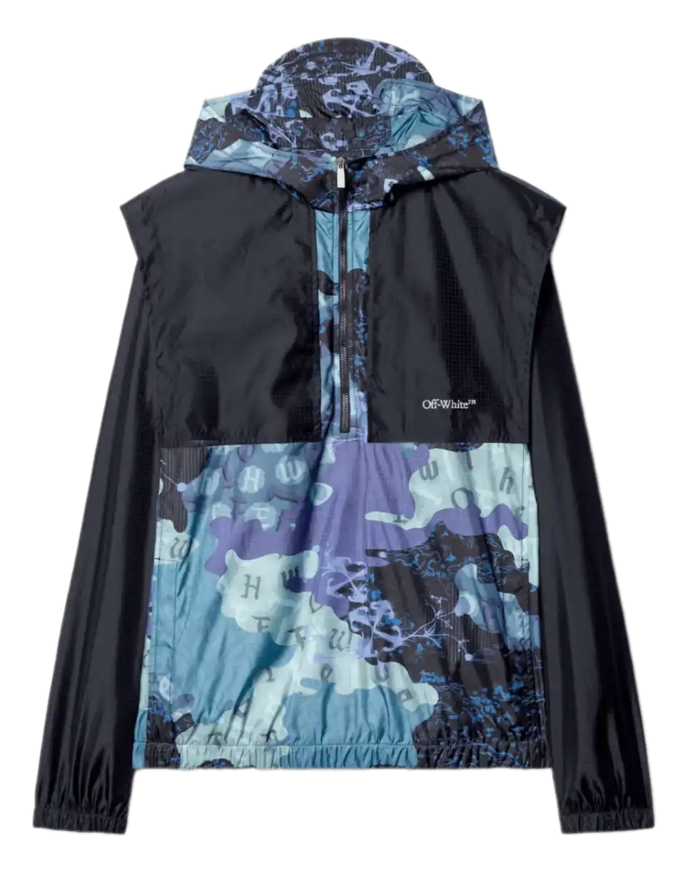 Off-White Camo Nyl Rip Samurai Anorak - Blue